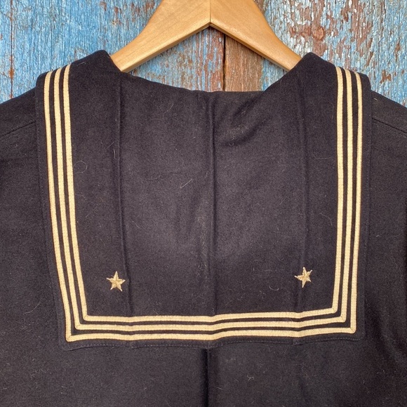 Vintage Navy Wool Sailor Top - Picture 10 of 12